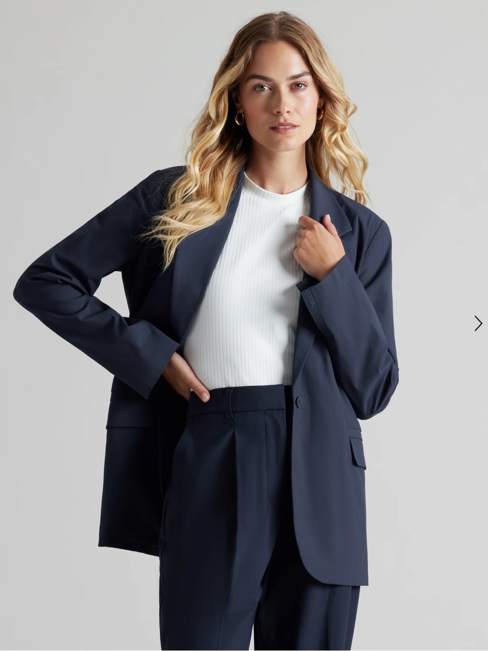 Navy Women's Tailored Blazer - Unbranded